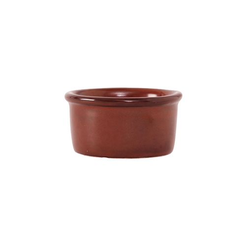 Tuxton China Inc GAR-752 Artisan 2-1/2 oz. Red Rock Ceramic Round Ramekin - 2 Doz