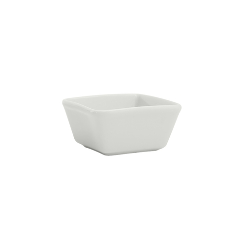 Tuxton China Inc GSP-750 Santorini 3 oz. Porcelain White Square Ramekin - 2 Doz