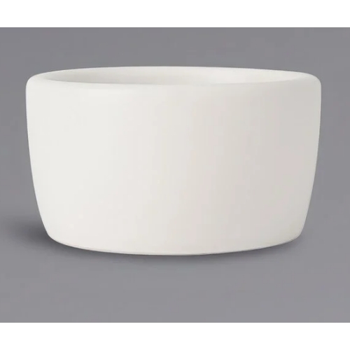 Tuxton China Inc VWX-0203 Zion 2 oz Matte White Porcelain Ramekin/Cheese Pipken - 4 Dz
