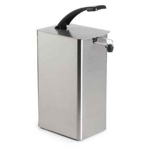 Nemco 10971 6.75" x 13.25" Stainless Steel Single Condiment Dispenser