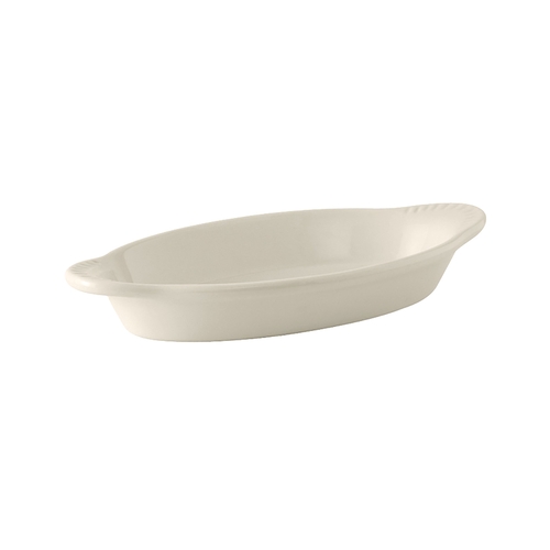 Tuxton China Inc BEN-080 TuxCare 8 oz. Amer White/Eggshell Ceramic Welsh Rarebit