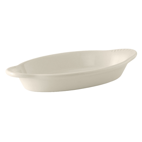 Tuxton China Inc BEN-150 DuraTux 17 oz. Amer White/Eggshell Ceramic Welsh Rarebit 