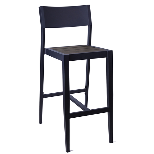 H&D Commercial Seating 7049B Stackable Aluminum Indoor/Outdoor Barstool