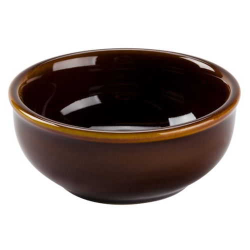 Tuxton China Inc BAB-050E DuraTux 5 oz. Caramel Ceramic Sauce/Salsa Dish - 1 Doz