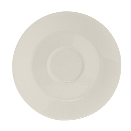 Tuxton China Inc AMU-084 Modena 6" Diameter Pearl White Ceramic Saucer - 3 Doz