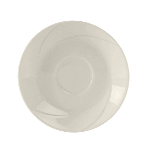 Tuxton China Inc ASU-082 San Marino 4-5/8" Diameter Pearl White Ceramic A.D. Saucer