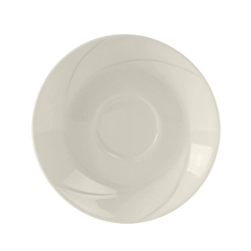 Tuxton China Inc ASU-084 San Marino 6" Diameter Pearl White Ceramic Saucer - 3 Doz