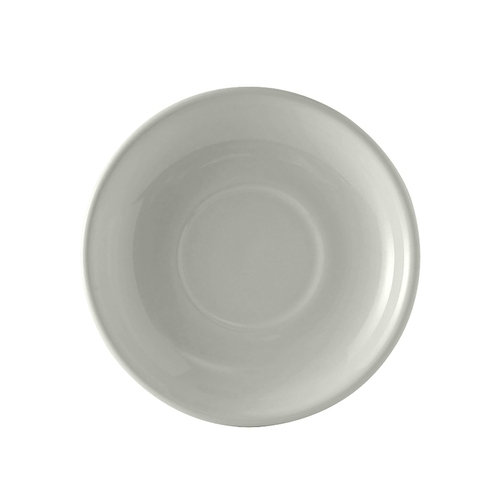 Tuxton China Inc BWE-066 DuraTux 6-3/4" Diameter White Cappuccino Saucer - 2 Doz