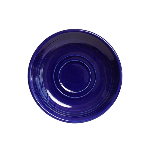 Tuxton China Inc CCE-060 Concentrix 6" Diameter Cobalt Cappuccino Saucer - 2 Doz