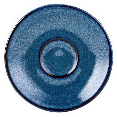 Tuxton China Inc GAN-086 Artisan 5" Diameter Night Sky Ceramic Espresso Saucer - 2 Dz