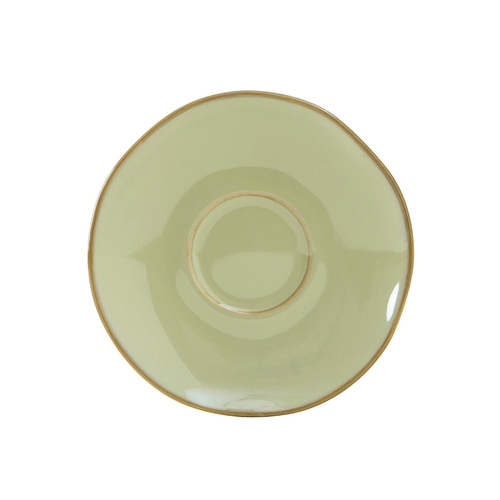 Tuxton China Inc GAS-084 Artisan 6-3/8" Diameter Sagebrush Ceramic Saucer - 2 Doz