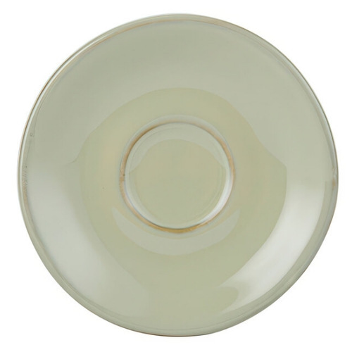 Tuxton China Inc GAS-086 Artisan 5" Diameter Sagebrush Ceramic Espresso Saucer - 2 Dz