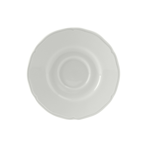 Tuxton China Inc SCE-060 Charleston 6" Diameter Porcelain White Saucer - 3 Doz