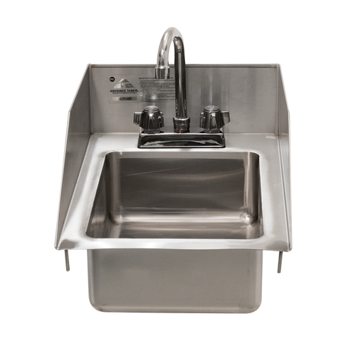Advance Tabco DI-1-5SP-EC-X Drop-In Hand Sink 10"x14"x5" Bowl & 6" Side Splash