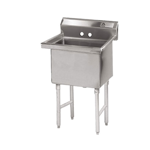 Advance Tabco FS-1-1824 18" x 24" x 14" 1-Compartment Sink w/ Stainless Steel Legs