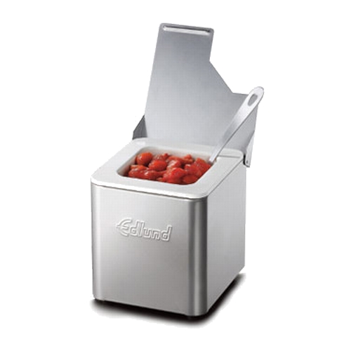 Edlund CSW-016 Stainless Steel 1/6 Pan Cold Pan Box w/ White Plastic Insert
