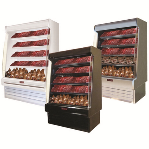 Howard McCray SC-OM35E-6S-B-LED 75" Endless Packaged Meats Open Merchandiser - Black