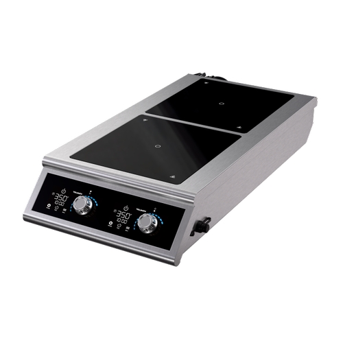 Vollrath DUALI-2900FB 20.6" x 38.4" Countertop Dual Induction Range - 208-240v