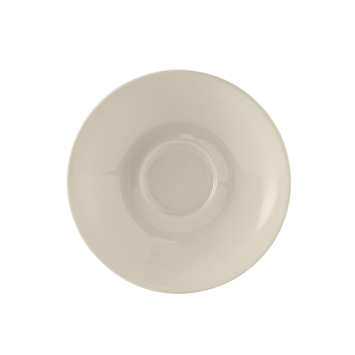 Tuxton China Inc TRE-966 Reno 6" Dia. Amer White/Eggshell Ceramic Steakhouse Saucer