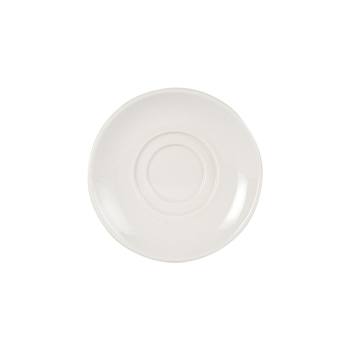 Tuxton China Inc WEE-063 Columbia 6-3/8" Diameter Eggshell Ceramic Saucer - 3 Doz