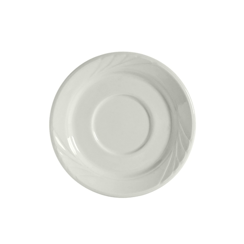 Tuxton China Inc YPE-054 Sonoma 5-1/2" Diameter Porcelain White Saucer - 3 Doz