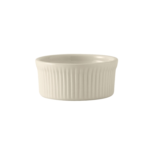 Tuxton China Inc BEX-1002 DuraTux 10 oz. Amer White/Eggshell Ceramic Souffle - 1 Doz