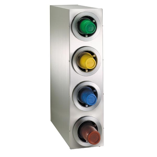 Dispense-Rite CTC-R-4SS Stainless Steel 8.13" x 23" Cup Dispensing Cabinet