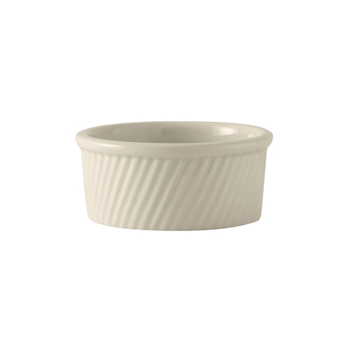 Tuxton China Inc BEX-1604 DuraTux 13.5 oz. Amer White/Eggshell Ceramic Souffle - 1 Doz