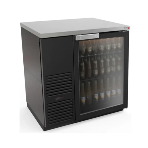 Fagor Refrigeration FBB-36G-N 36" Refrigerated Glass Door Back Bar Cooler - Black