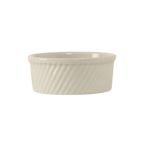 Tuxton China Inc BEX-2104 DuraTux 21 oz. Amer White/Eggshell Ceramic Souffle - 1 Doz