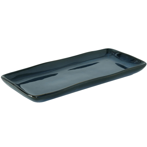 Tuxton China Inc GAN-550 Artisan 11-5/8" Night Sky Ceramic Rectangular Tray - 1 Doz