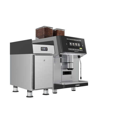 Grindmaster-Cecilware TANGO XP SOLO 1-STEP 2 GRINDERS + LV871093 Single Group Super Automatic Espresso Machine w/ Steam Wand