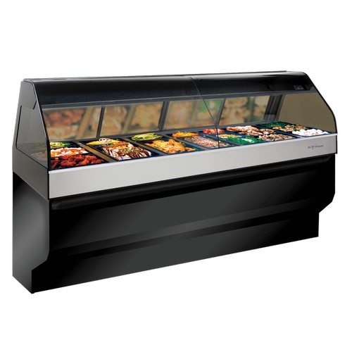 Alto-Shaam ED3SYS-96 96" Full-Service Black 7 Pan Section Heated Display Case