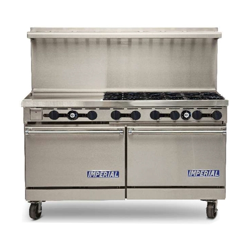 Imperial ER-10 Elements 60" Wide 10 Burner Gas Range w/ Standard Ovens