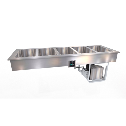 Duke Manufacturing FCP5-SB 75" (5) Section Drop-In Flush Mount Cold Food Well