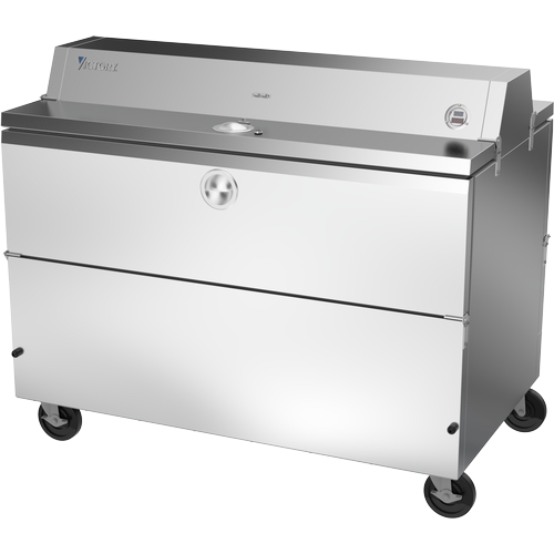 Victory Refrigeration VMCFD58-1-S-HC 58" 22.54 cu.ft. Forced Air Dual Access School Milk Cooler