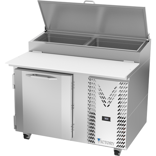 Victory Refrigeration VPP46HC 46" Stainless Steel One-Section Pizza Prep Table 
