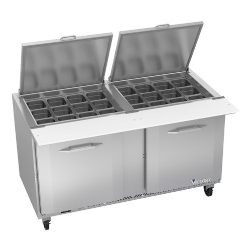 Victory Refrigeration VSP60HC-24B UltraSpec™ 60" Two-Section Sandwich Prep Table