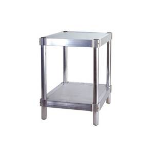 Prairie View Industries A182424-2 NSF 24in x 18in x 24in Aluminum Food Service Equipment Stand