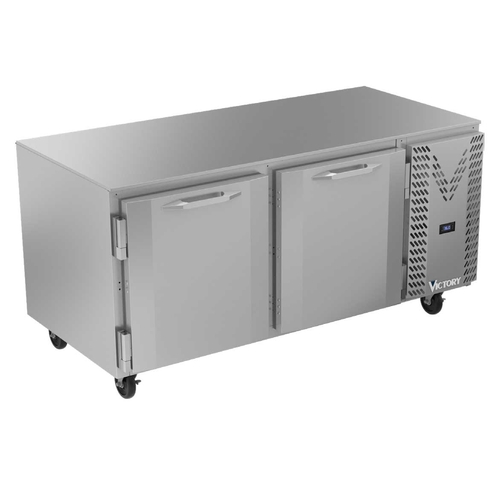 Victory Refrigeration VUR67HC 67" Two-Door Undercounter Side Mounted Refrigerator