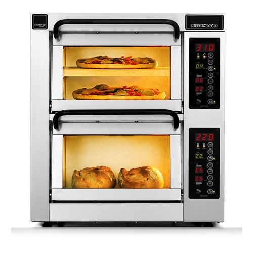 Pizza Master PM 452ED-3 28" Wide Two Deck Electric Countertop Pizza Oven