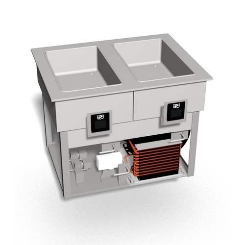 Duke Manufacturing HCF-2 Drop-In Hot/Cold/Freeze 2 Well Food Well Unit