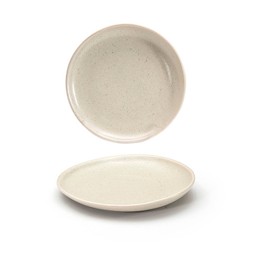 Front of the House DAP076MUP23 Kiln 6" Diameter Mushroom Porcelain Plate - 1 Dozen