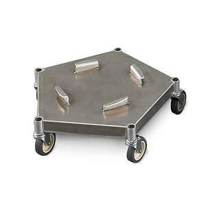 Prairie View Industries D319P Mobile UFO Trash / Waste Can Dolly