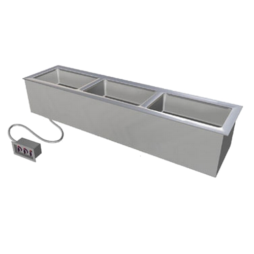 Duke Manufacturing ADI-3ESL-SW Drop-In (3) Section Electric Slimline Sealed Hot Food Well