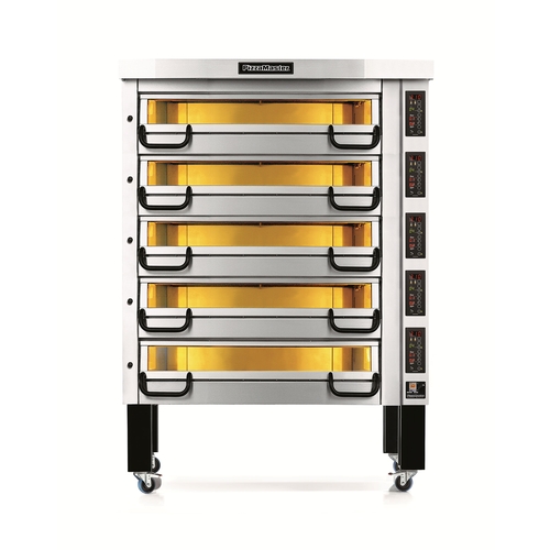 PizzaMaster PM 1135ED 80" Wide Five Deck Electric Pizza Oven