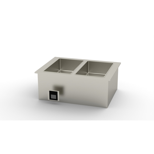 Duke Manufacturing WWG2-SB Drop-In 2 Section Electric Waterless Hot Food Well 