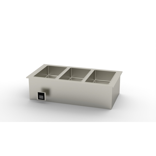 Duke Manufacturing WWG3-SB Drop-In (3) Section Electric Waterless Hot Food Well
