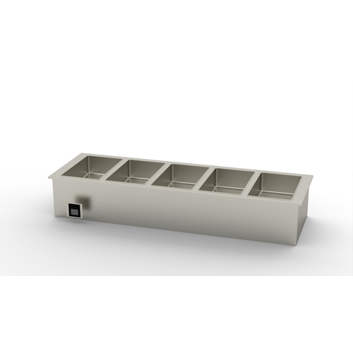 Duke Manufacturing WWG5-SB Drop-In (5) Section Electric Waterless Hot Food Well