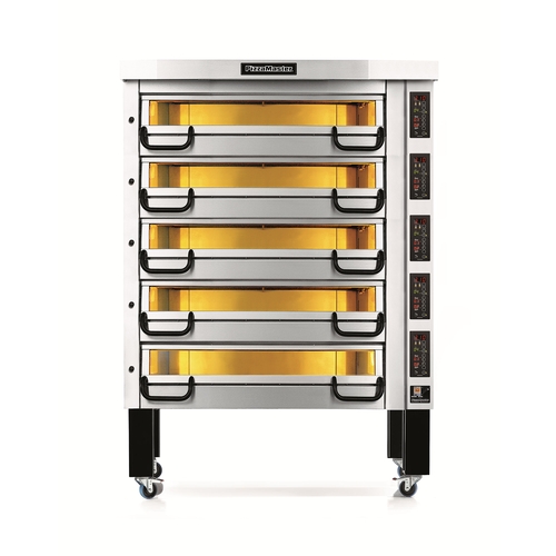 PizzaMaster PM 835ED 65.4" Wide Five Deck Electric Pizza Oven